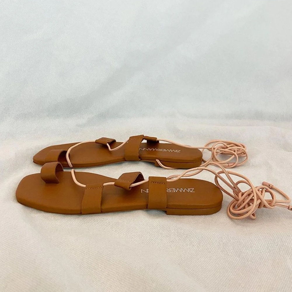 Zimmermann Tan Lace Up Sandals - Sz. 40 - Picture 7 of 16
